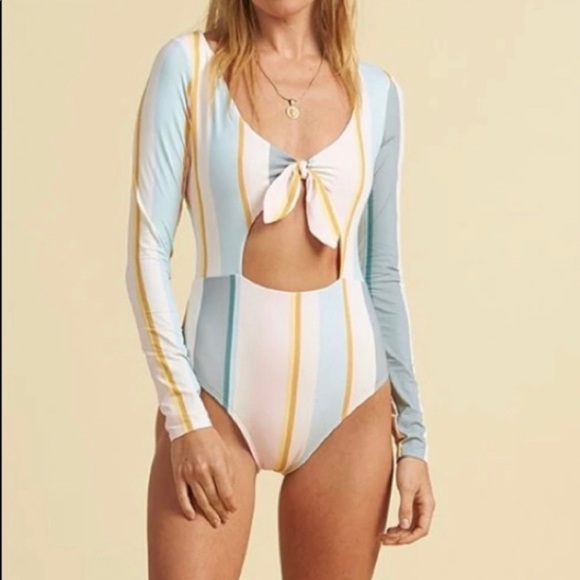 Billabong Other - BILLABONG SALTY BLONDE FEELIN SALTY LONG SLEEVE SWIMSUIT